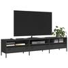 VidaXL TV Cabinet Black 202x39x43.5 Cm Cold-rolled Steel, TV Stand, TV Buffet, Hi-fi Cabinet, TV Bench, Metal Cabinet, 851346