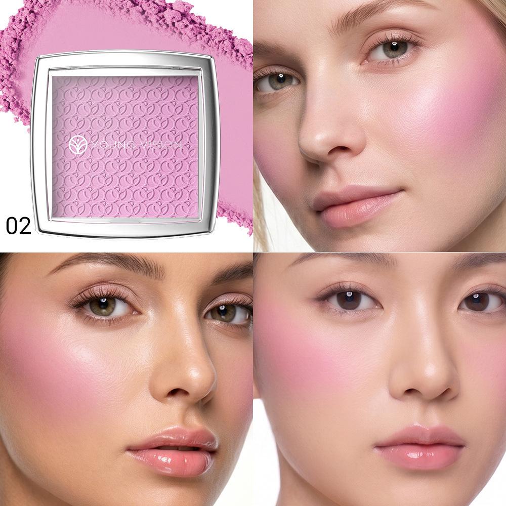 Fard de obraz Mat Natural pentru Obraji Iluminează Fața Contur Față Impermeabil Cosmetice Pudră de Fard de obraz Machiaj Feminin Moale pentru Obraji