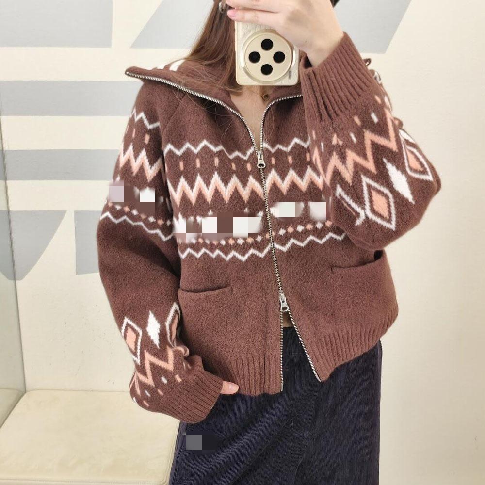 New Retro Double-Zip Wool Cardigan - Autumn/Winter Trend