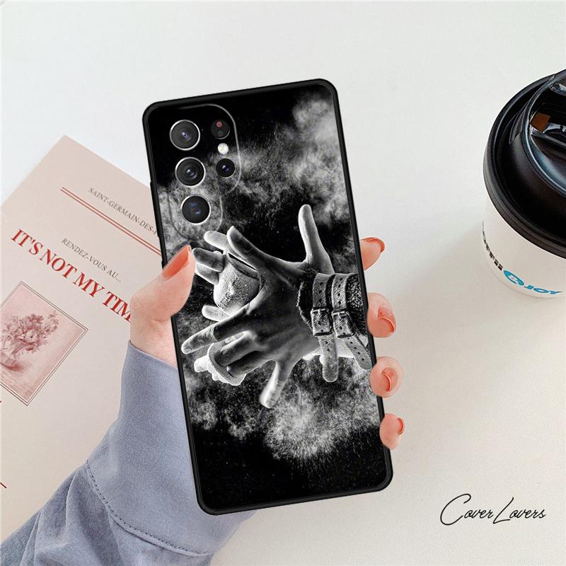 Motivierende Fitnessstudio Inspirierende Zitate Handyhülle Für Samsung Galaxy S24 S25 S23 S22 Ultra Note 10 20 Plus S20 S21 FE Hülle