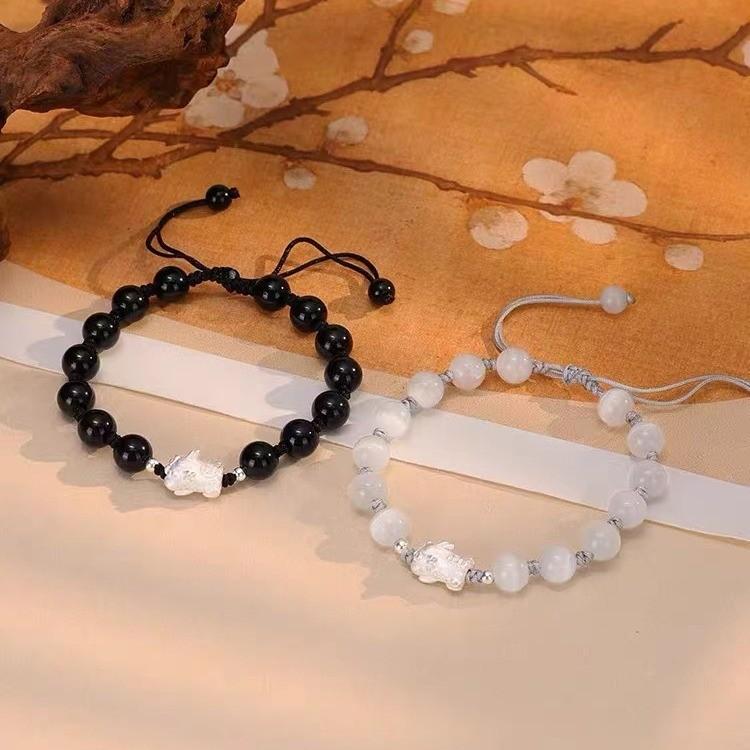 High-end Electroplated Alloy Couple Bracelet With Pi Xiu Summer Jewelry