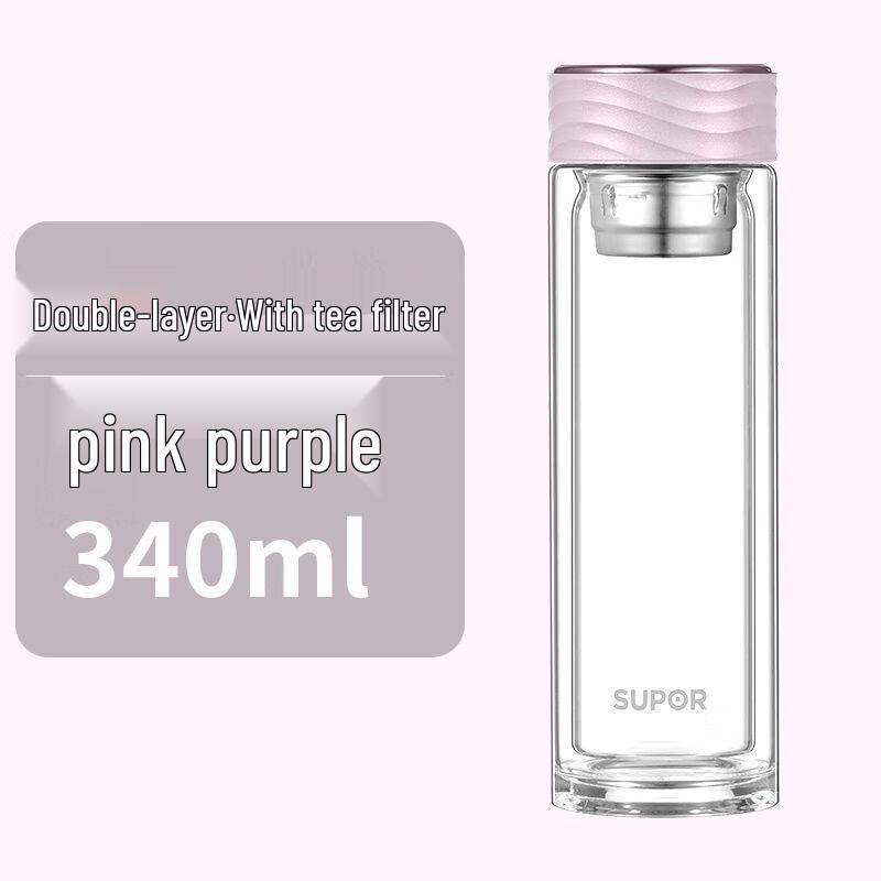 Supor Double-Layer Glass Tea Cup