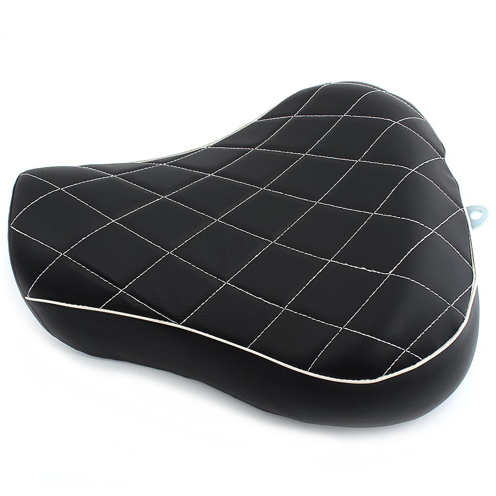 Motorcycle Black Front Driver Rider Solo Seat For Harley Sportster Iron XL 883 1200 Forty Eight Seventy Two Roadster 1983-2003