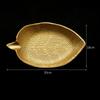 Plate Bathroom Cosmetic Tray Bread Wooden Leaf Shape Refreshment Dessert for KTV