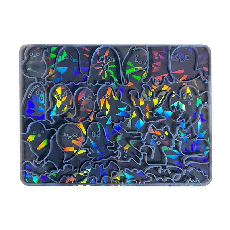 Silicone Specter Bat Cat Holographic Molds Light Shadow Earrings Pendant Mold DIY Ornaments Jewelry Epoxy Crafting Mold