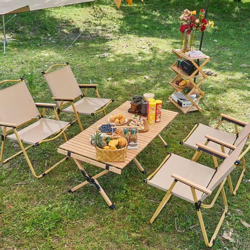 Outdoor Camping Set with Chairs & Cart