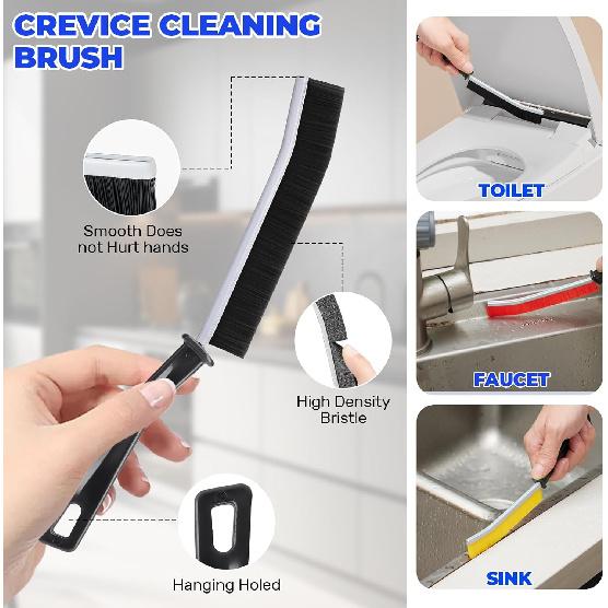 10 Pack Crevice Cleaning Brush Set,Hard Bristle Crevice Cleaning Brush,Wire Brushes and Straw Brush,Crevice Cleaning Tool for Kitchen,