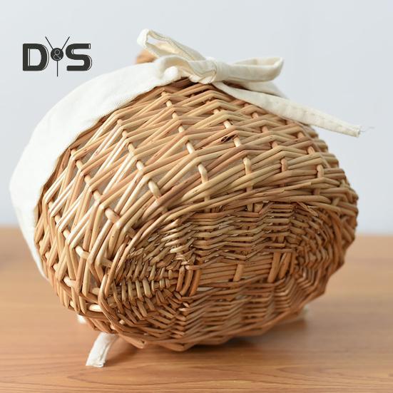 Φυσικό Ψάθινο Καλάθι Λουλουδιών Χειροποίητο Καλάθι Ιτιάς με Χερούλι Συμπαγές Φορητό Πολυλειτουργικό Πασχαλινό Καλάθι Φρούτων Λουλουδιών