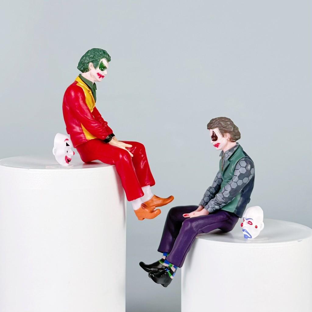 Joker Car Ornament Pvc Action Figure With Removable Mask For Vehicles