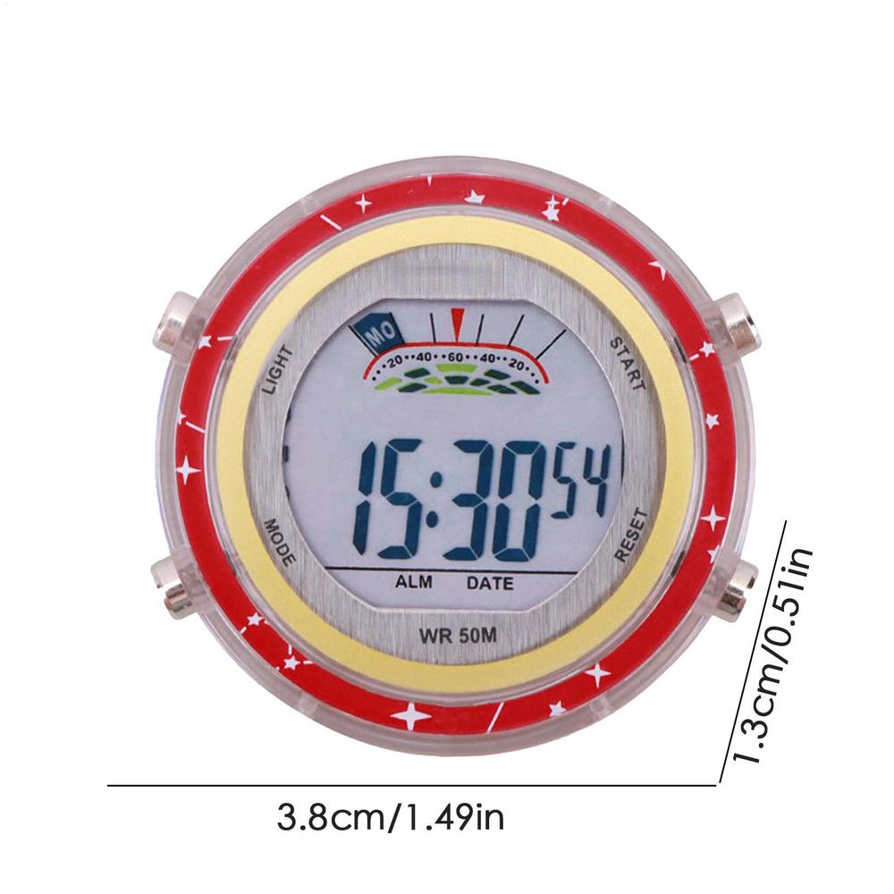 Motorcycle Watch Clock Glowing Motorbike Dial Watch Waterproof Small Clock Decor Motorcycle Easy Installation Clock Watch