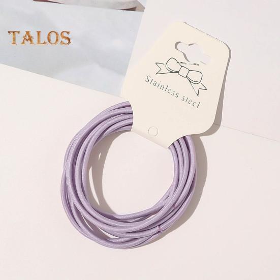 20Pcs Grosso Cabelo Laços Fino Material Alta Elástico Cabelo Cordas Antiderrapante Cabelo Tops Mulheres Meninas Faixa de Cabelo