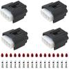 4 Pack 90980-11885 Ignition Coil Plug Connector For Toyota Camry 2002-2008