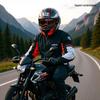 Dwuczęściowy odblaskowy kombinezon przeciwdeszczowy dla motocyklistów