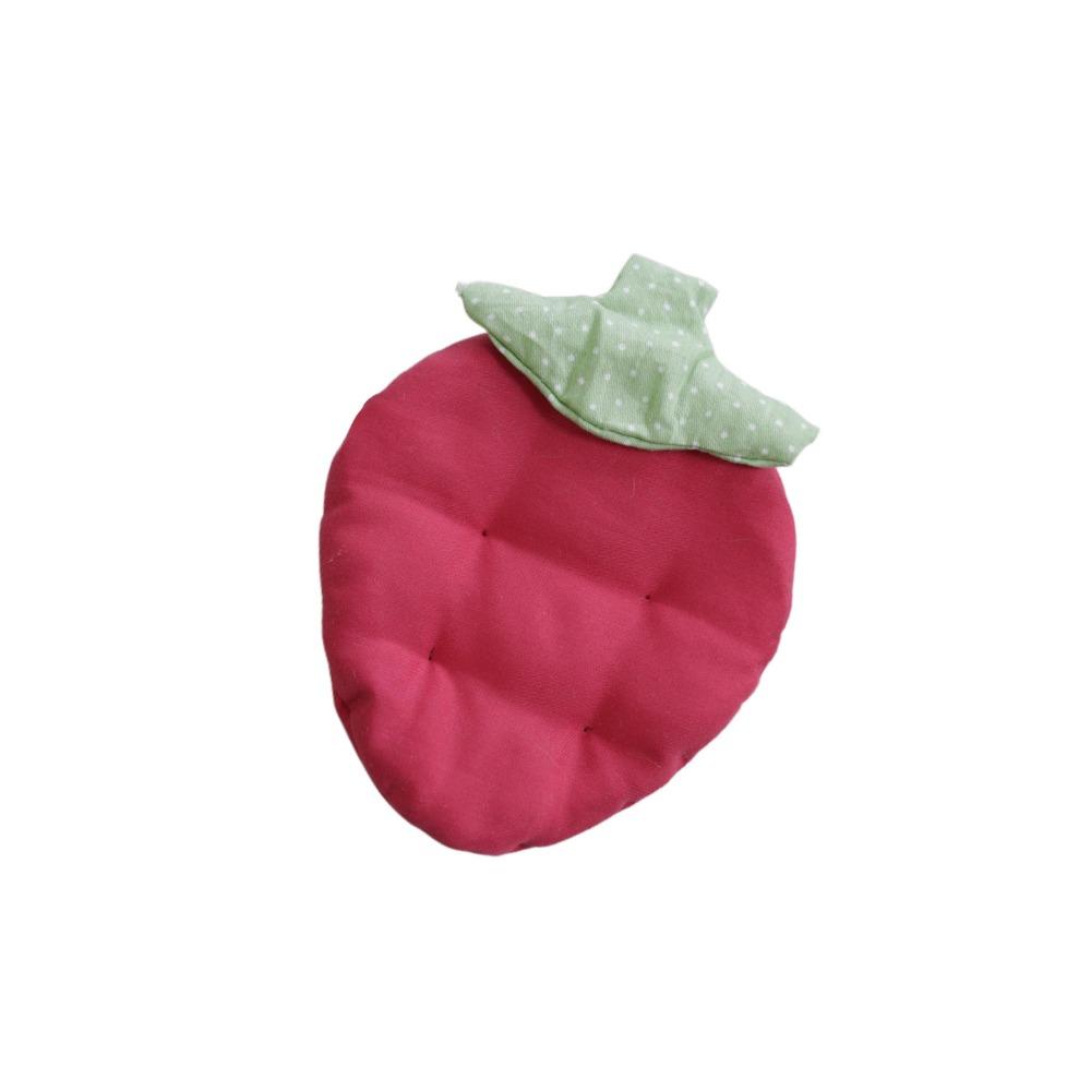 Heat Resistant Strawberry Coaster Polka Dot Drink Cup Mat Creative Heat-Insulating Coaster Office Style 4