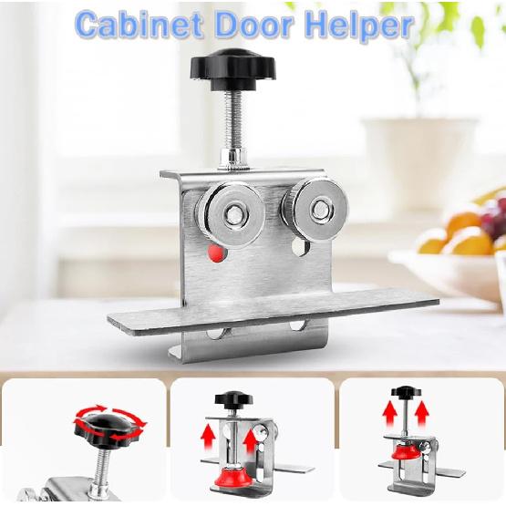 Adjustable Cabinet Door Installation Positioner Stainless Steel Cabinet Locator Mounting Jig Installing Cabinet Doors Tool