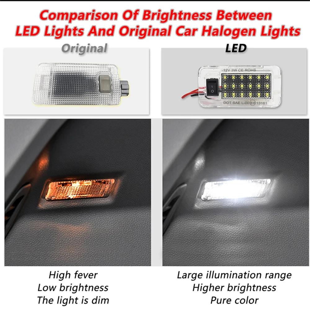 1Pcs Car LED Rear Trunk Lamp Luggage Compartment Light Bulbs 12V For Toyota RAV4 Prius Sienna Alphard Yaris Prime Harrier Venza