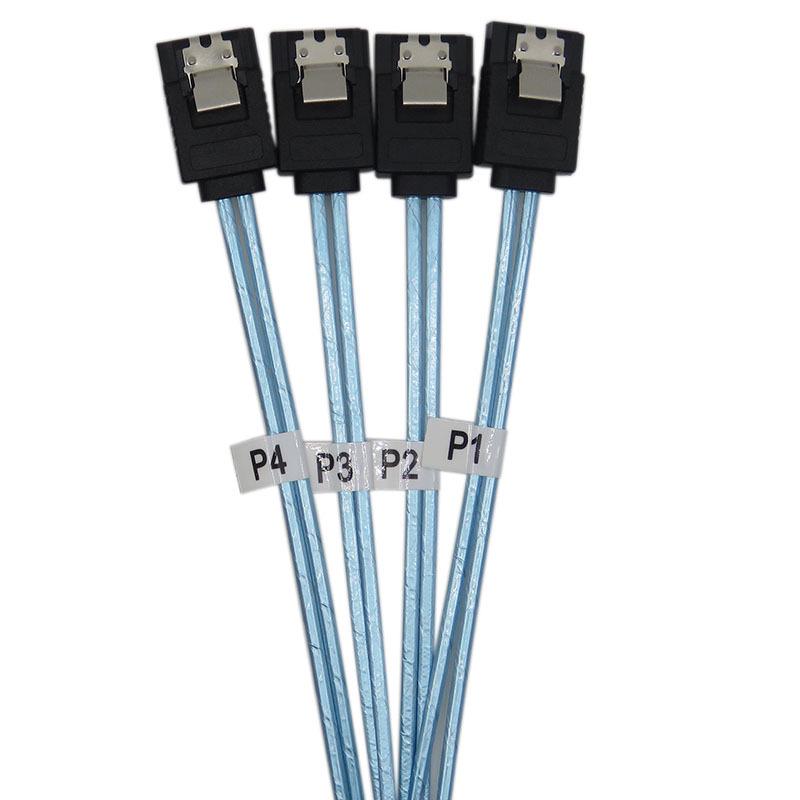 Available Now: Fast-Shipping Braided 4 Pairs SATA 7-Pin Data Cables for Computer Cases & Hard Drives, 12G