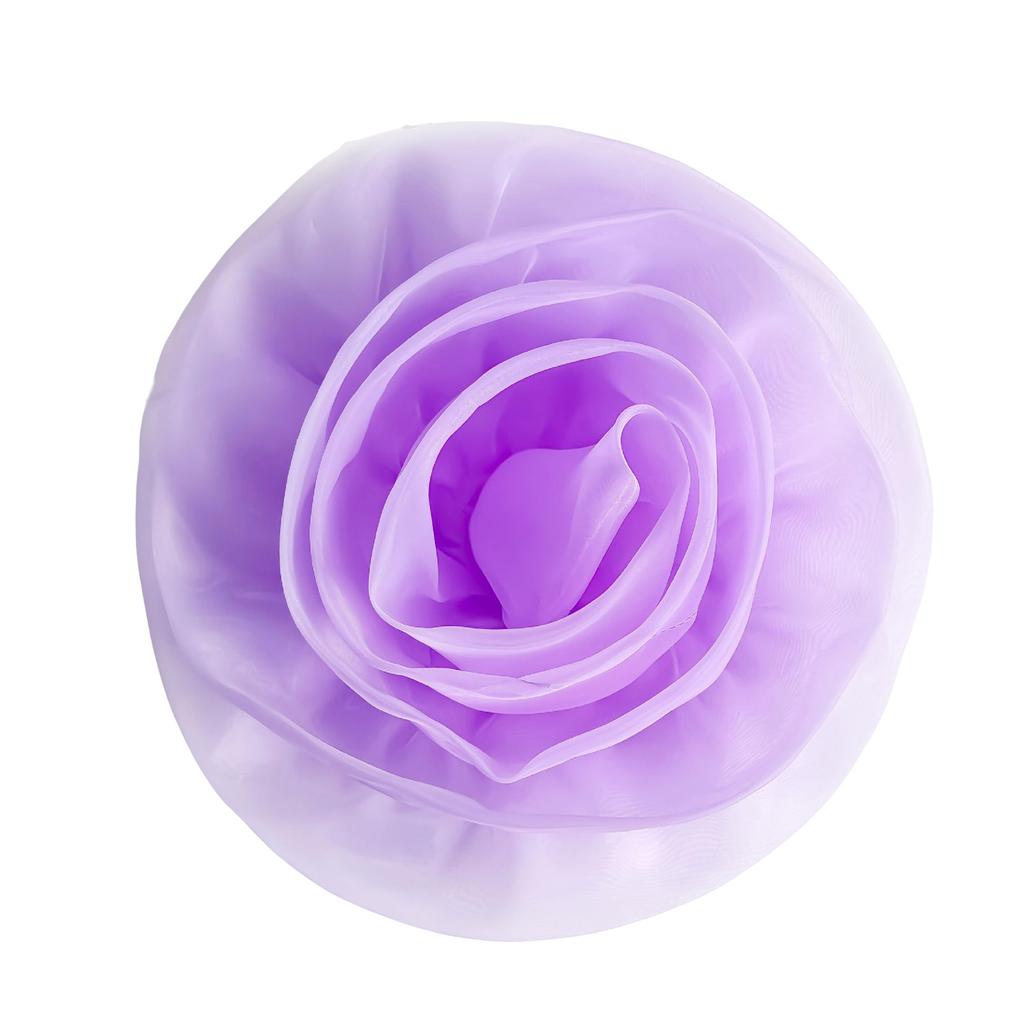 Oversized 3D Flower Brooch Handmade Flower Accessory for Clothing and Home Decors with Realistic Polyester Texture