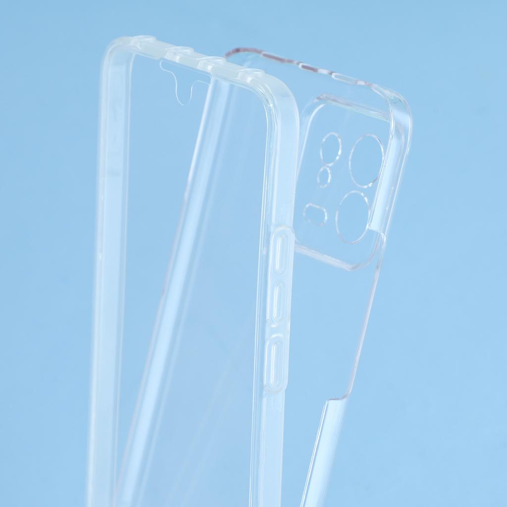 For Xiaomi 13 Case TPU Frame Clear Acrylic Back Phone Cover with PET Film