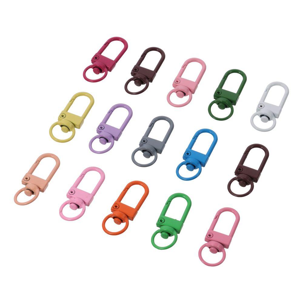 

Colorful Swivel Lanyards Strap Trigger Snap Hooks Jewelry Making Key Rings DIY Accessories