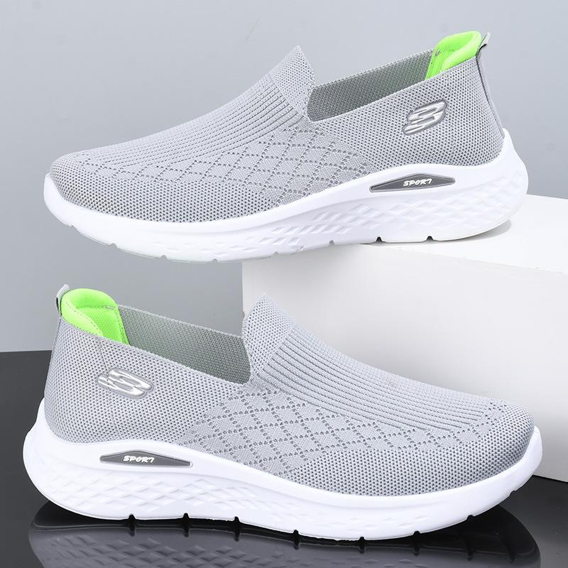 Walking Men Shoes Breathable Soft-soled Non-slip Comfortable Mesh Shoes Casual Shoes