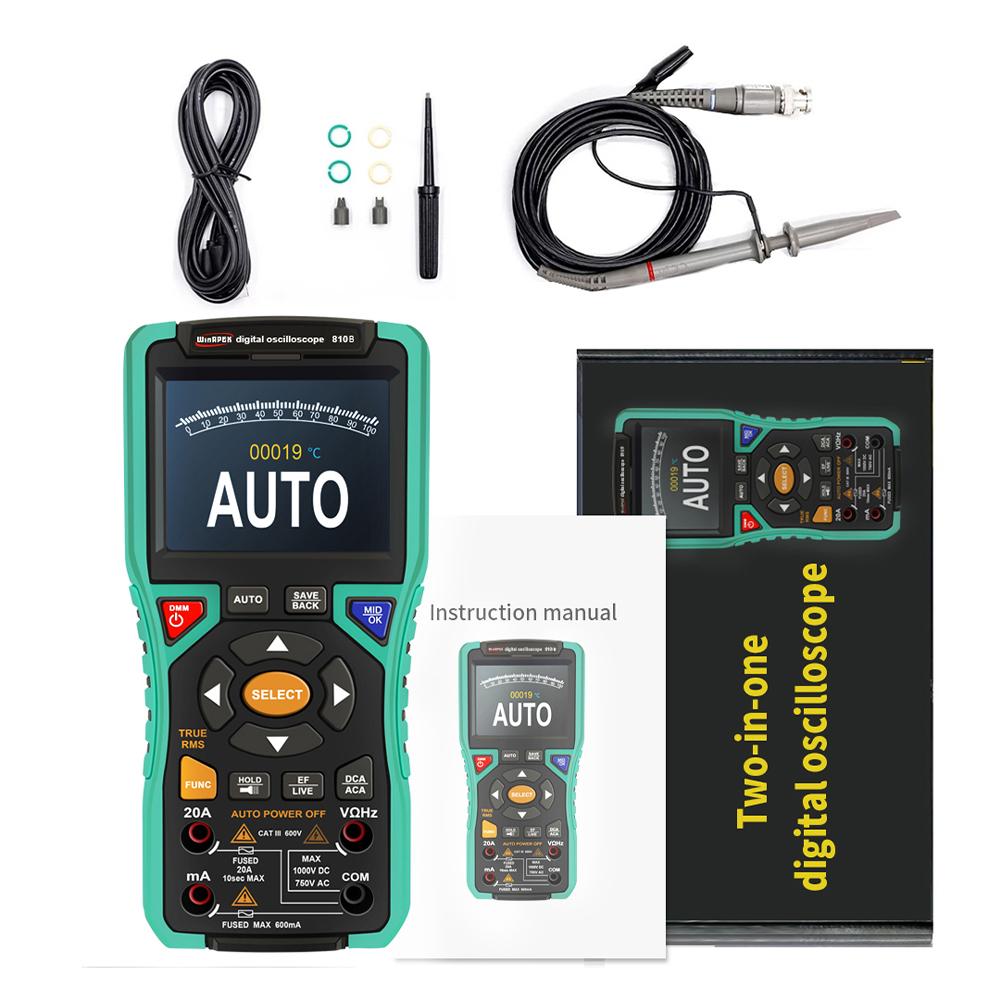 3.2inch Digital Portable Oscilloscope Multimeter Circuit Repair Tools 2500mAh Battery Multifunction Tester Handheld Oscilloscope