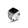 Ring Fashion Lightweight Portable Irregular Finger Rings Polish Sturdy Pattern Electroplate Waterproof Jewelry Adult