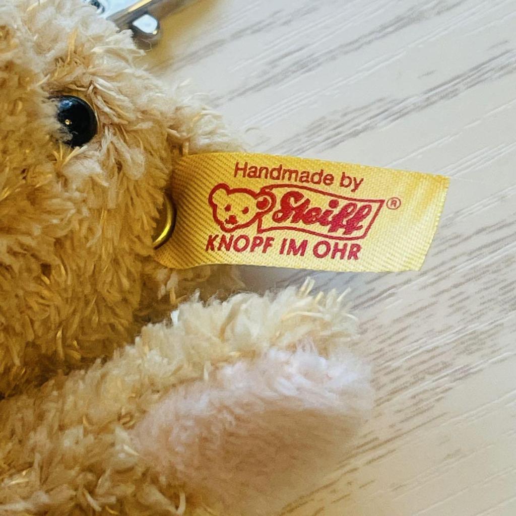 [USED] Steiff Teddy Bear Keychain
