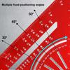 Aluminum Alloy Angle Ruler Clear Scales Multi Angle Tool Precise Aluminum Triangle Ruler  Measuring