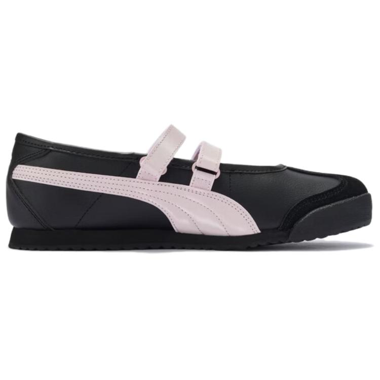 Puma Turino 2 Ballet Comfortable Versatile Mary Jane Shoes Women shoes Black Pink 409079-02