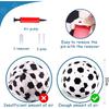 Juome Herding Ball for Dogs, 10" Dog Herding Balls with Soccer Cloth Cover Hand Pump, Interactive Dog Toys for Small & Medium Dogs