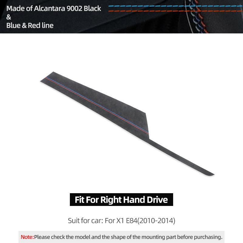 For BMW X1 E84 Made of Alcantara Dashboard Panel trument Trims Strips Performance Stickers Car Interior Tuning Accessories