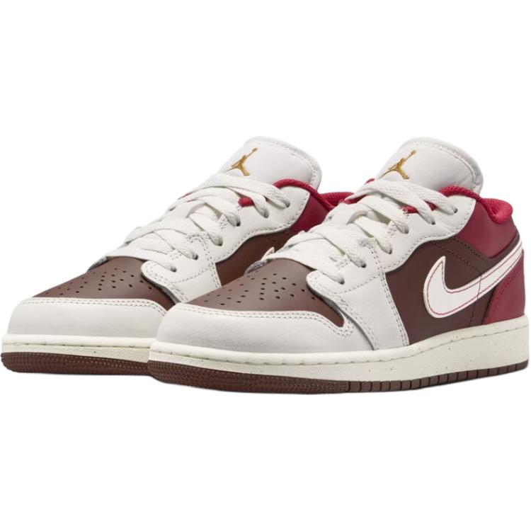 Jordan Air  1 Low Se Bg Comfortable Fit Low Top Kids Basketball Shoes Unisex sneaker Off-White IR7600211