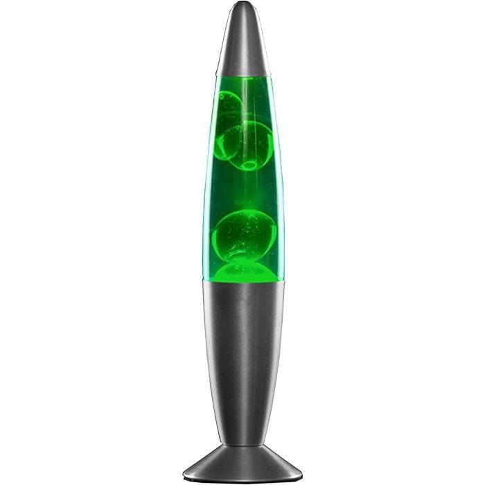 Lampe à lave - A126 - Vert - 25 W - Aluminium et verre