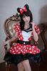 Disguise Disney Cosplay Halloween Official Minnie Mouse Grim Red Minnie Women's Size Small Red 67699N
