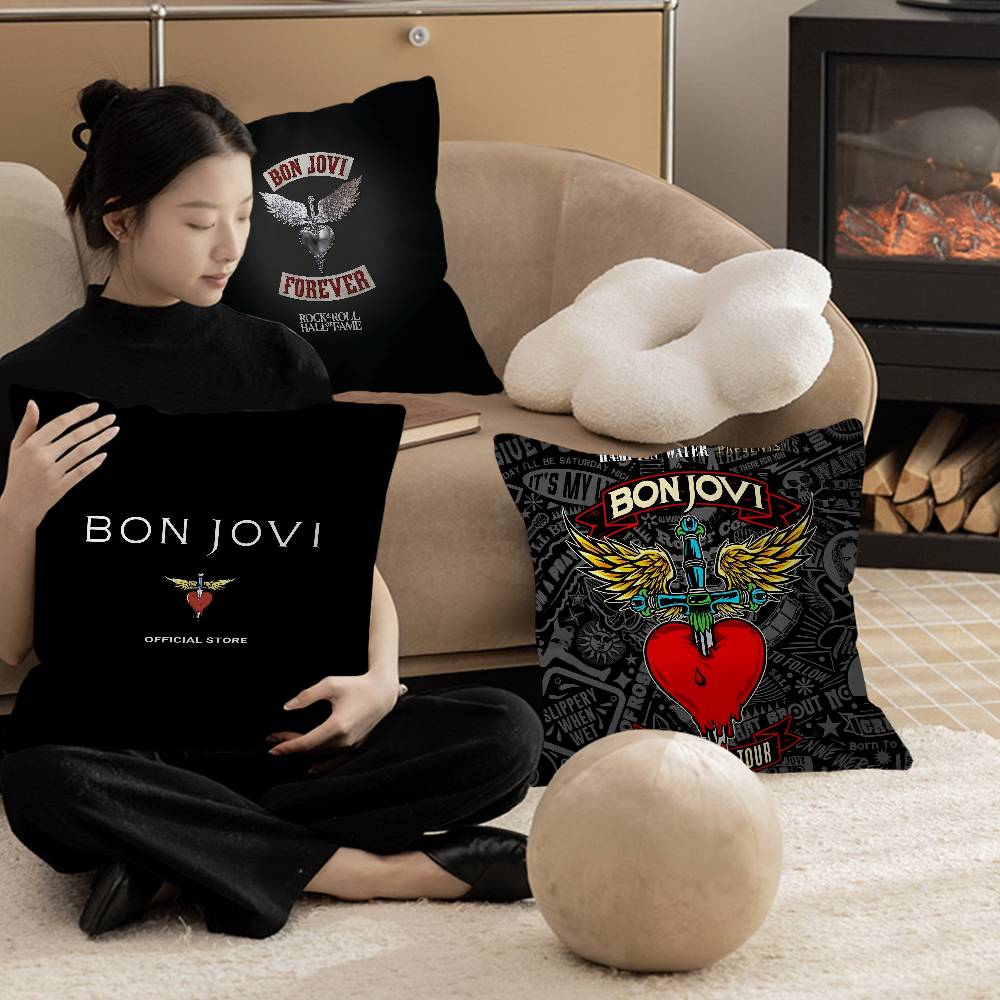 classic vintage B-BON J-JOVI BAND Maple Design Cushion Cover Happy Autumn Harvest decor Holiday Decorati Pillow Cover