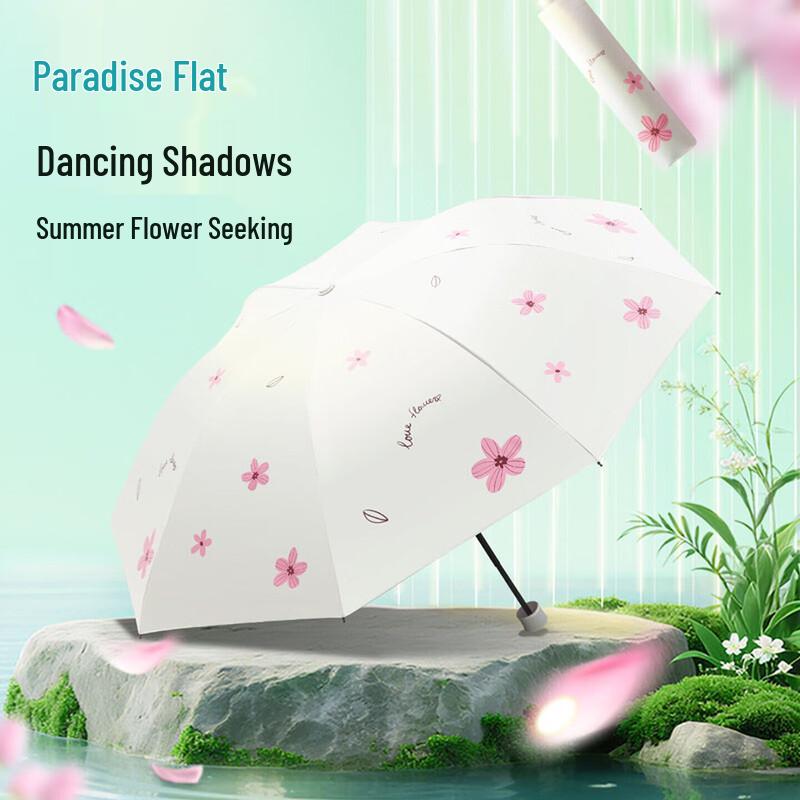 Paradise Umbrella Portable Sun & Rain Folding Umbrella