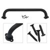 Sliding Barn Door Handle Pull Cabinet Flush Wood Door Handle Matte Black Carbon Steel Interior Door Pull Furniture Hardware
