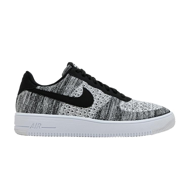 Nike Air Force 1 Flyknit 2 Black Pure Platinum 40.5