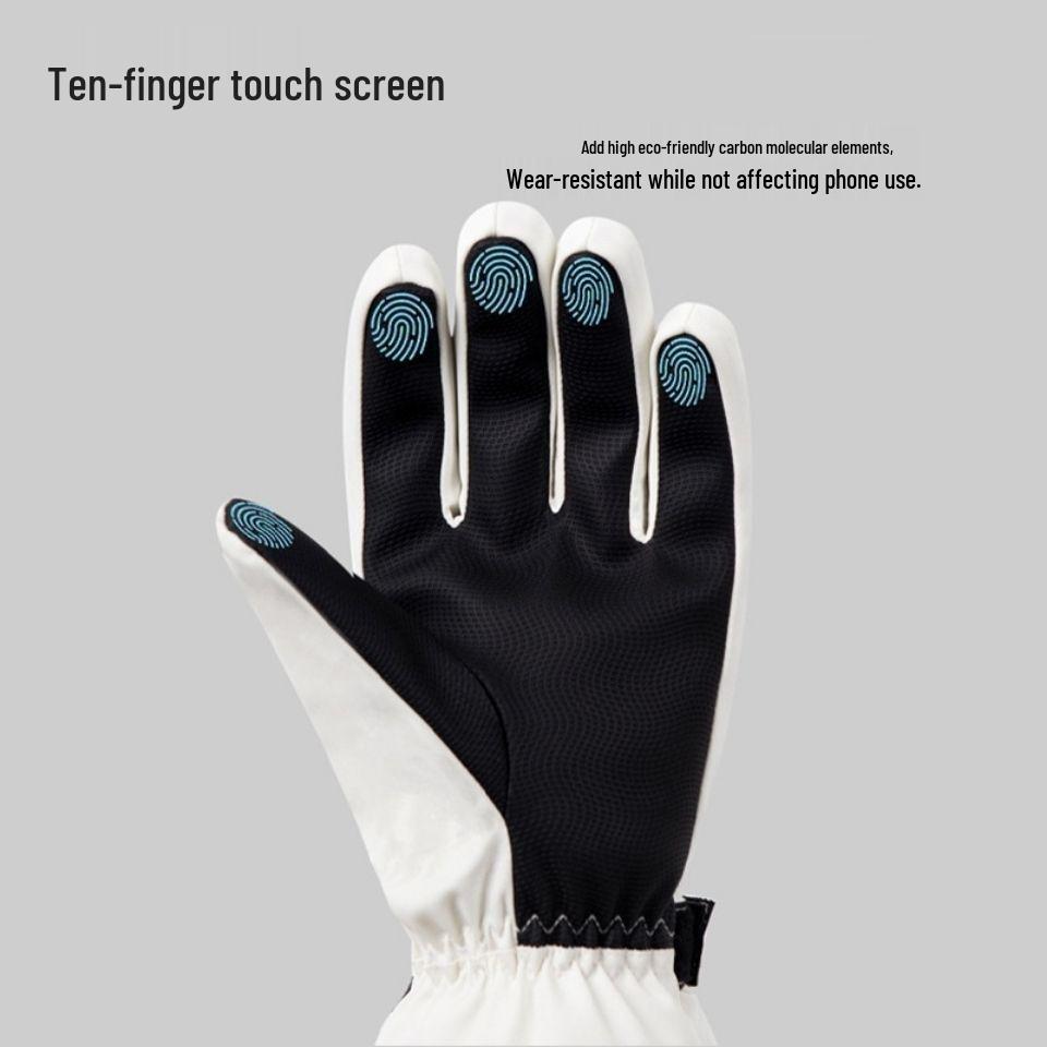 Water-Repellent Touchscreen Winter Ski Gloves for Women & Men - Warm, Cold-Proof Outdoor Sports & Cycling Gloves
