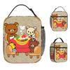 Rilakkuma Korilakkumas Lunch Bag For Adult Graphic Design Lunch Box   Cooler Bag Portable Zipper Waterproof Thermal Lunch Bags