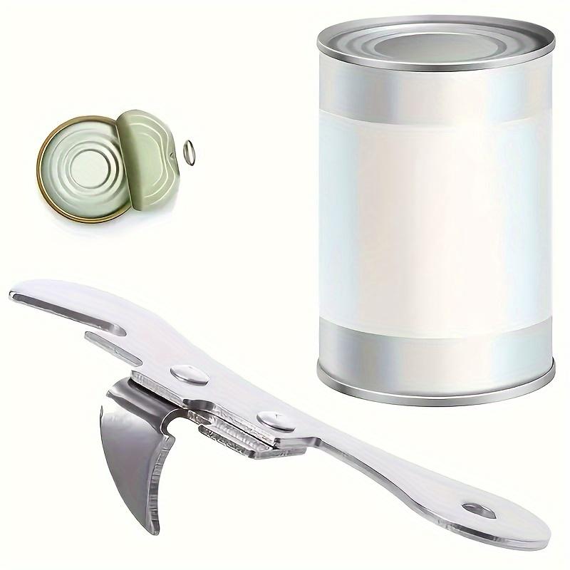 1pc Stainless Steel Multi-Function Can Opener with Ergonomic Grip - Durable Kitchen Tool for Effortless Can & Bottle Opening, Compact Portable Design