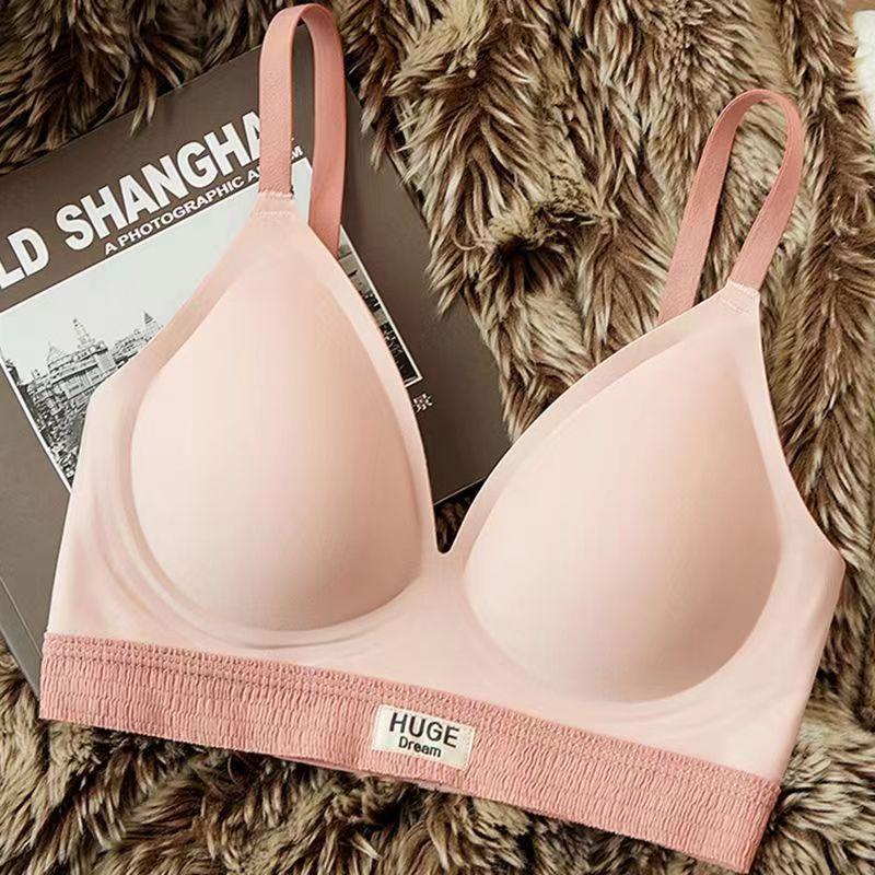 

мода Маленькая грудь собрана вместе, анти-провисание, внешнее расширение груди нижнее белье для женщин, утолщенное 6 см, показывающее талию, тонкий бюстгальтер-коув 70A розовый