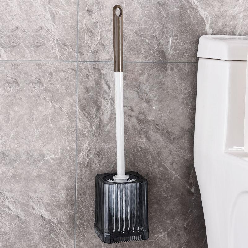 Toilet Brush for Household Use No Dead Corners, New Wall Mounted Toilet Squatting Toilet Toilet Cleaner with Base Long Handle Toilet Brush