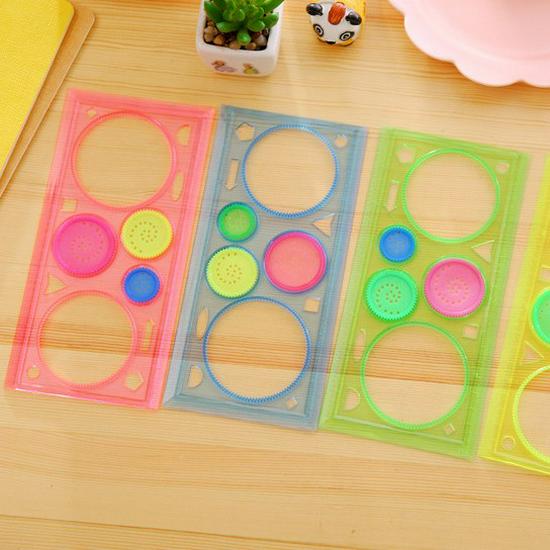 Multifunctional Geometric Drawing and Painting Ruler Set for Primary School Students Other