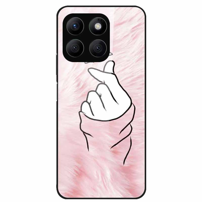 For Honor X8C Case Tempered Glass Hard PC Back Shell for Honor X8C 4G Phone Cases Bumper Covers for HonorX8C X 8C Fashion Shells