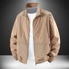 Men's Lightweight Stand Collar Windbreaker - Casual Zip-Up Jacket