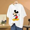 Mickey Mouse Cartoon Anime Women Tshirt Summer Short Sleeve Cotton Unisex Tee Shirts Tops 2026 New Casual