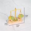 Educational Miniature Scale Toy for 1/12 Scale Doll House Antique Balance Scale Model Figure for Kids Pretend Play Game