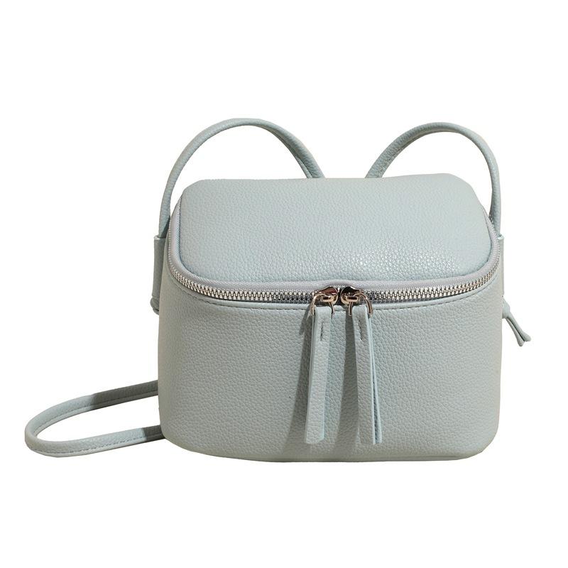 Mångsidig Nischdesign Enkel Bärbar Boxväska Damtrend Utländsk Stil Axel Messenger-väska